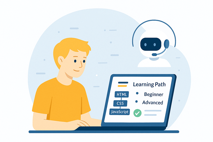 AI instructor guiding a student through a cloud lab